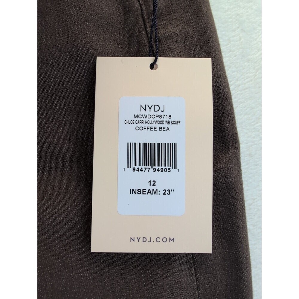 NYDJ Cool Embrace Chloe Capri Hollywood Women's Size 12 Punch Lift Tuck Tech NWT - Picture 9 of 16